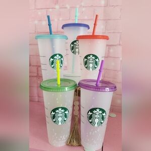 Never used Confetti Starbucks Cups